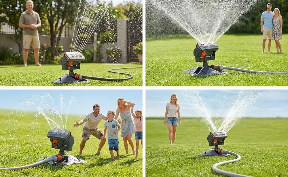 Adjustable Oscillating Sprinkler, Wide Coverage, 1-Piece - View 6