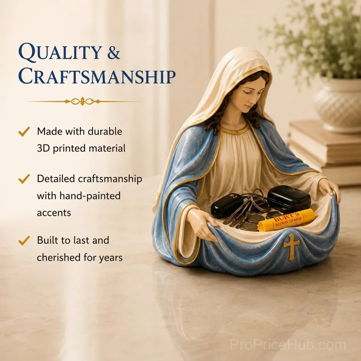 Handmade Virgin Mary Catch-All Bowl - Organizer - View 7