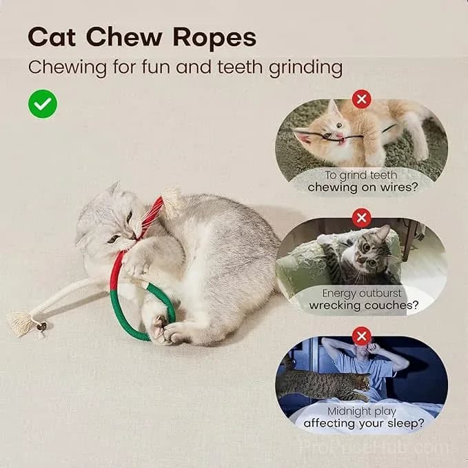 Orange Cat Chewing Rope Toy - View 2