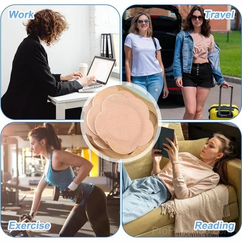 50-Count Belly Button Cover Patches – Self-Adhesive Spunlace Cotton, Oil-Free, Skin Color - View 5