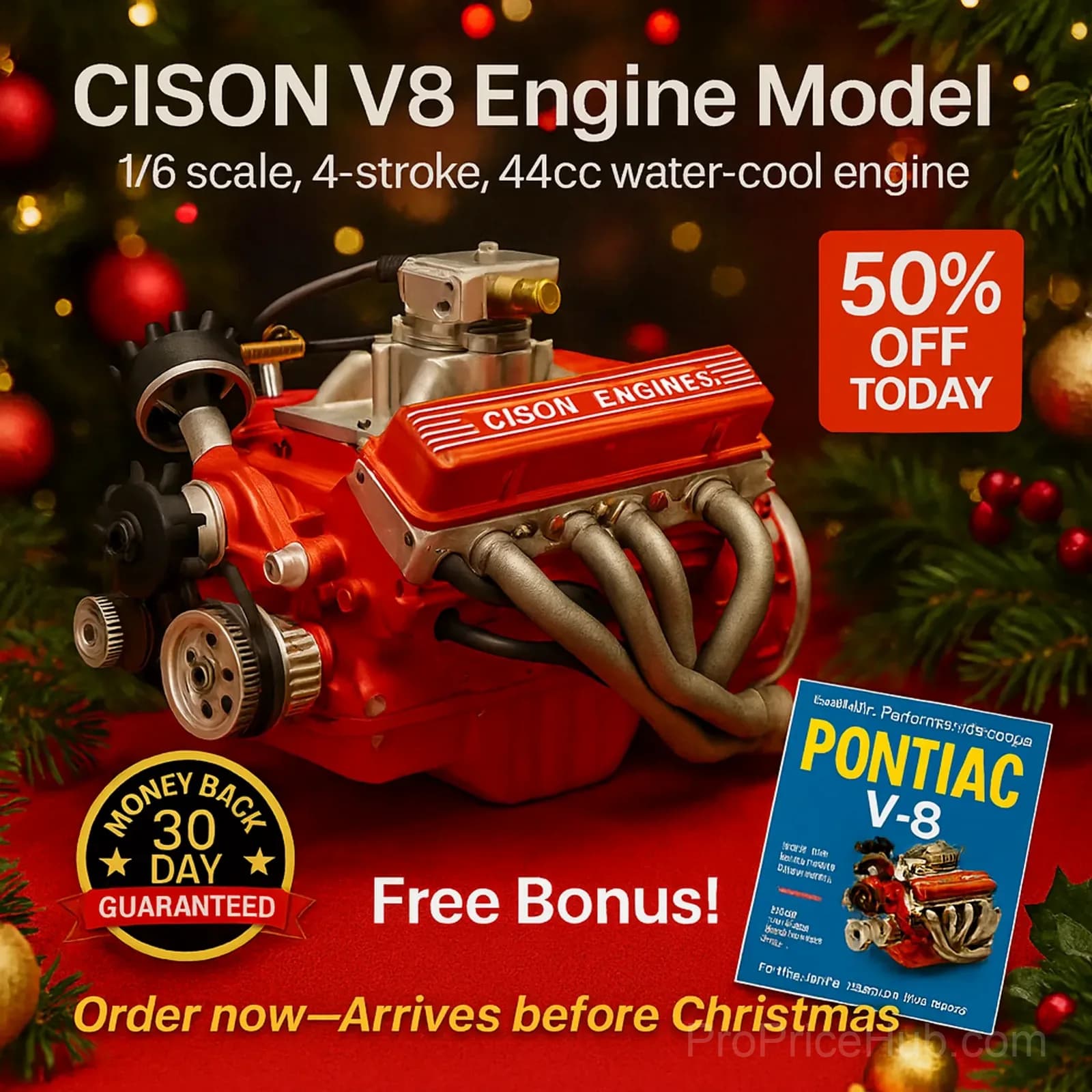 Gasoline OHV V8 Small-Block Engine Model Kit - View 2
