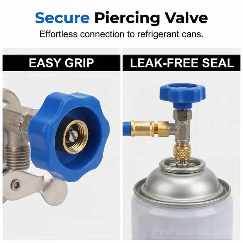 R134a A/C Charging Hose with Easy-Read Precision Gauge - View 6