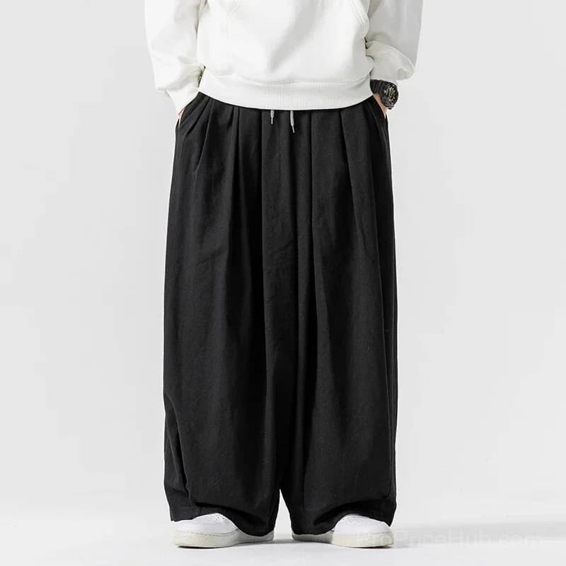 Big & Tall Men's Ultra-Wide Loose Japanese Overalls M-5XL - View 8