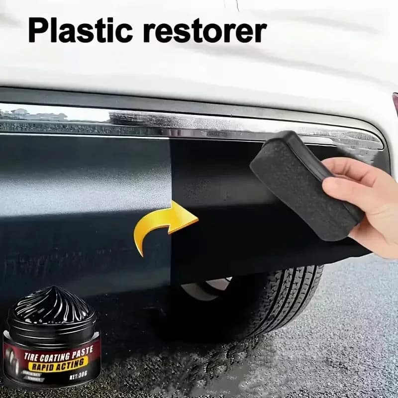 Tire Coating & Trim Restorer - Deep Black Shine for Rubber & Plastic - View 5