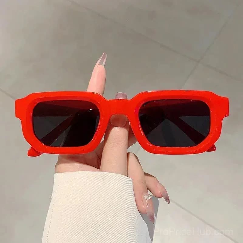 6-Pack Vintage Rectangle Sunglasses for Men & Women - UV400 Protection - View 8