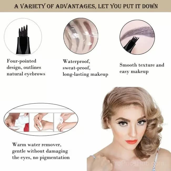 Waterproof Eyebrow Makeup, Chestnut Shade - View 9