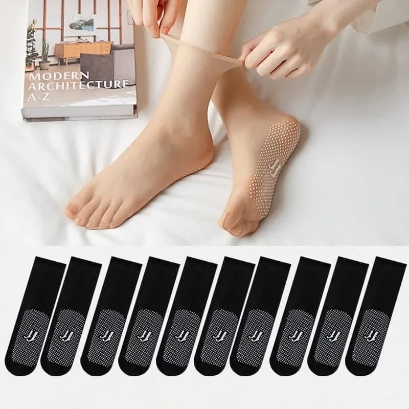 Invisible Slip-Resistant Crystal Silk Socks - View 24