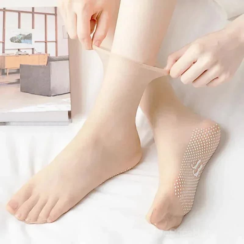Invisible Slip-Resistant Crystal Silk Socks - View 4