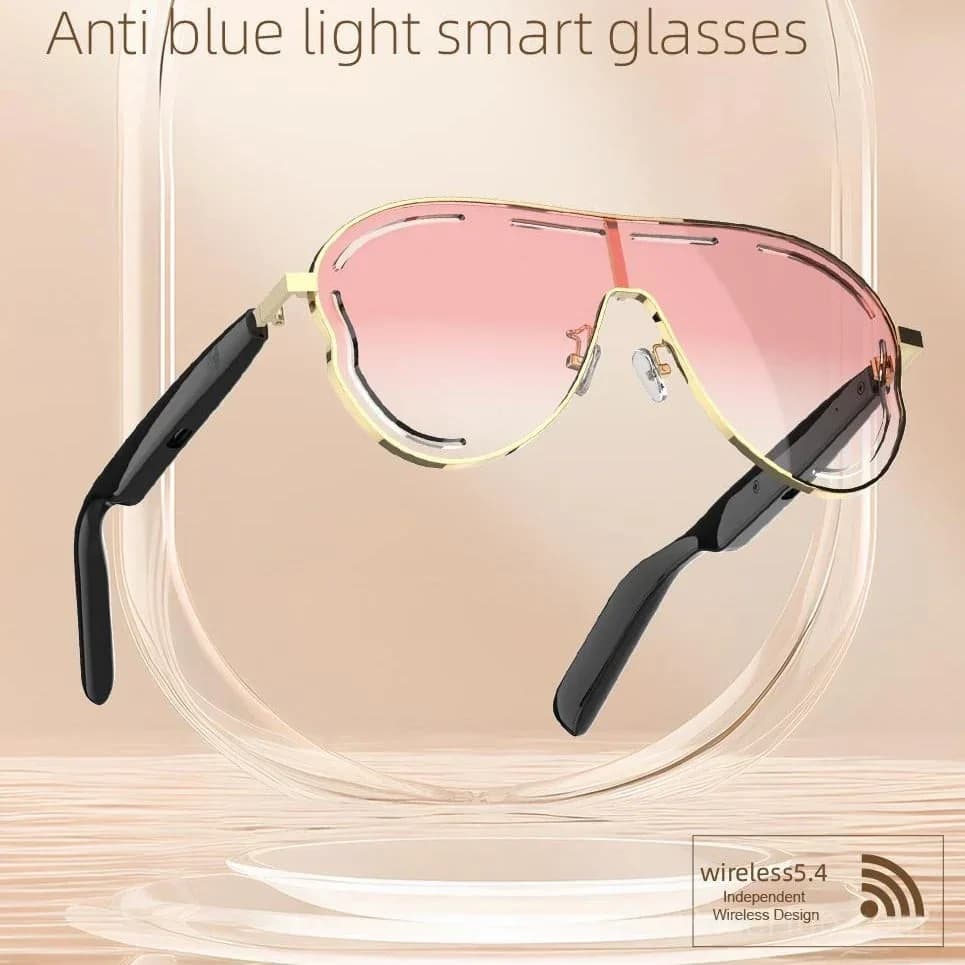 Smart Bluetooth 5.4 Audio Sunglasses – Open-Ear, UV & Blue Light Protection - View 10