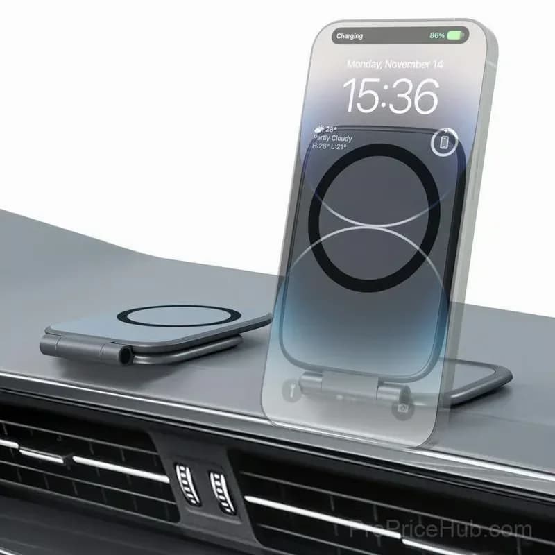Magnetic Strong-Hold Phone Mount, Black - View 5