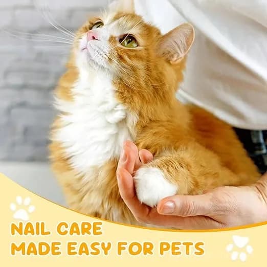 Cat nail clippers, made of stainless steel, suitable for small pets such as cats, rabbits, and dogs. - View 7