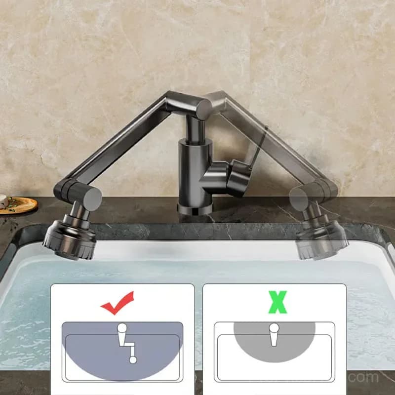 Grey 2-Mode Universal Hot and Cold Faucet Attachment - View 8