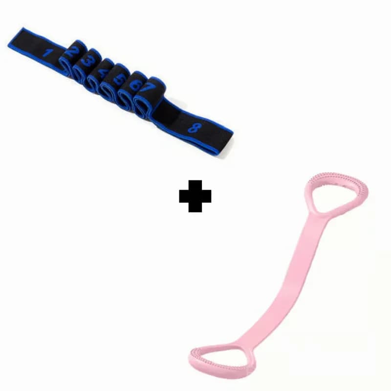 Resistance Band for Fitness and Yoga, Red, No Rear Strap - View 21