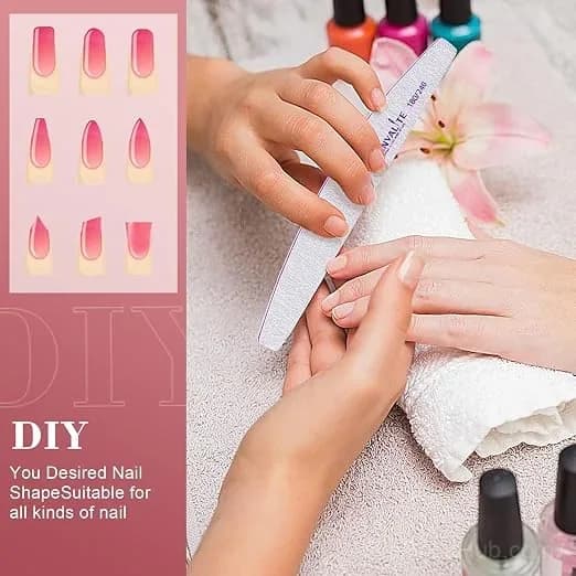 180/240 Grit Nail File - Dual-Sided Sandpaper for Shaping & Nail Art - View 5