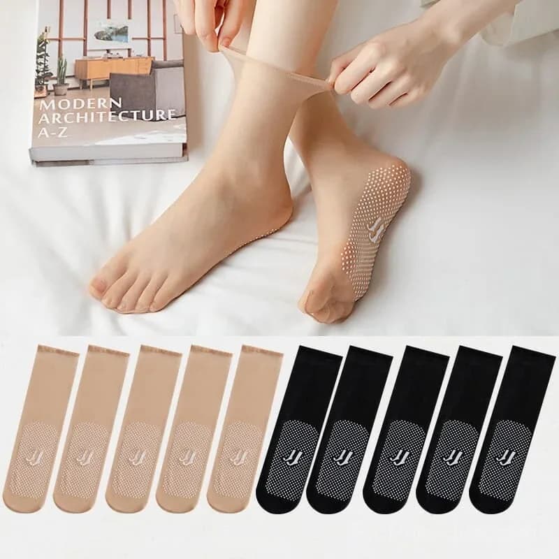 Invisible Slip-Resistant Crystal Silk Socks - View 20