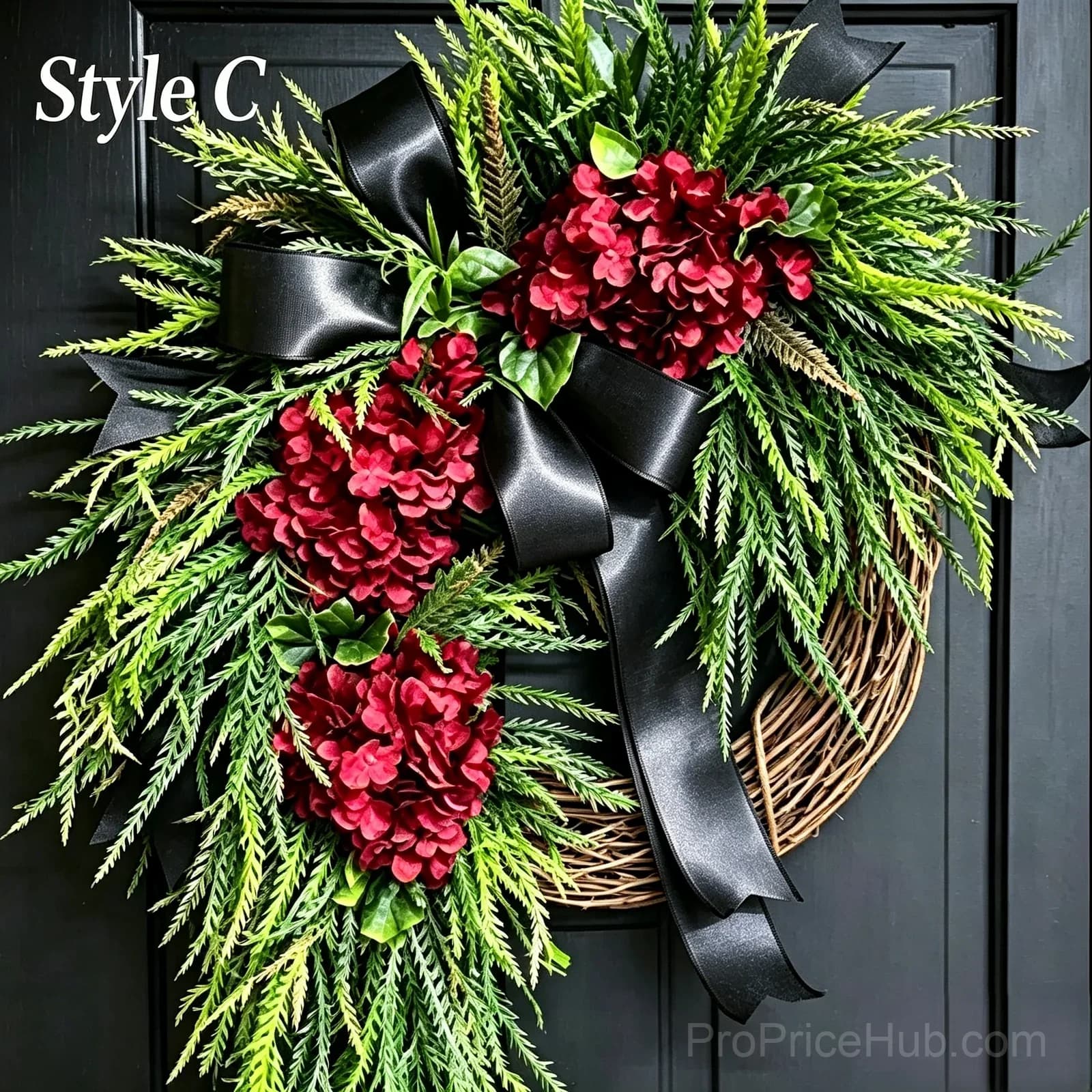Handcrafted Hydrangea Wreath – All-Season Front Door Decor - View 12