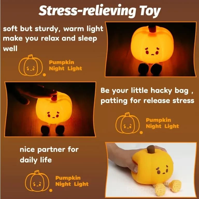 Pumpkin Shaped Night Light for Lighting Decor - View 5