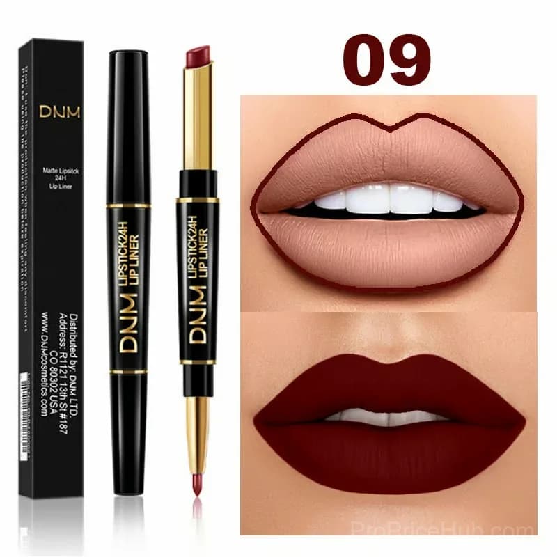 2-in-1 Waterproof Lipstick Lip Liner - #01 Sexy Red - View 15