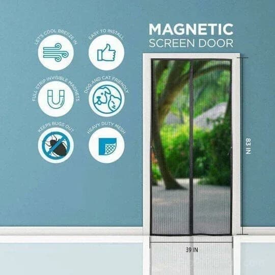 Magnetic Screen Door, Hands-Free Patio Entry - View 6
