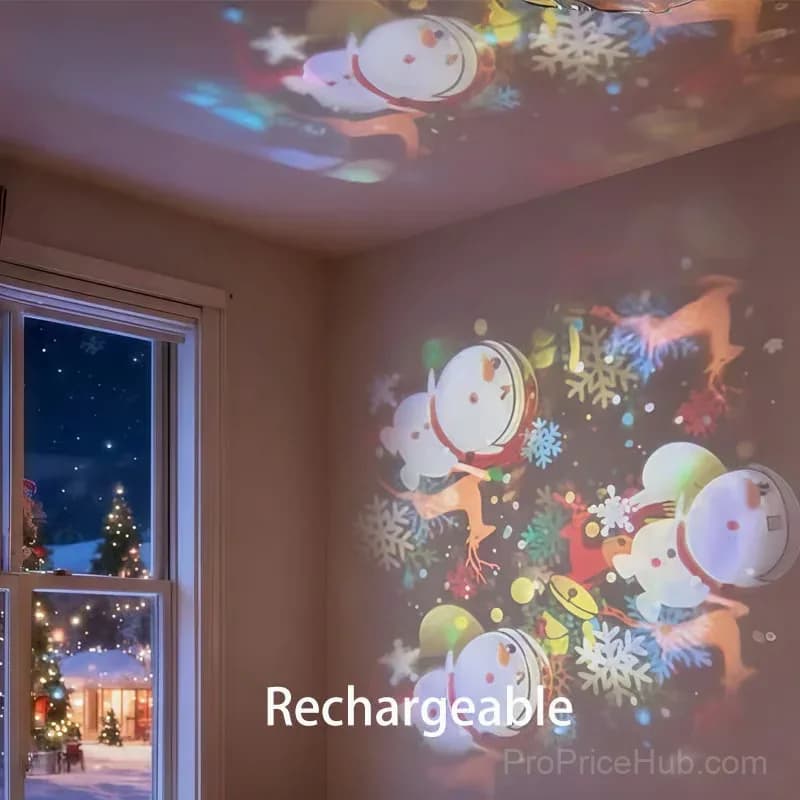 Dynamic Rotating Ocean LED Light Projector, Rechargeable - View 14