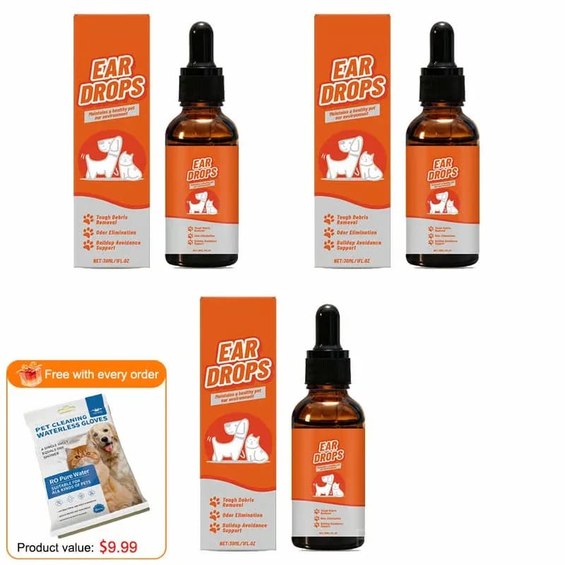 Natural Dog & Cat Ear Drops for Itching & Wax Build-Up - View 11