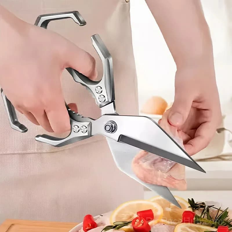 Heavy-Duty Multifunctional Kitchen Shears, Black - View 4