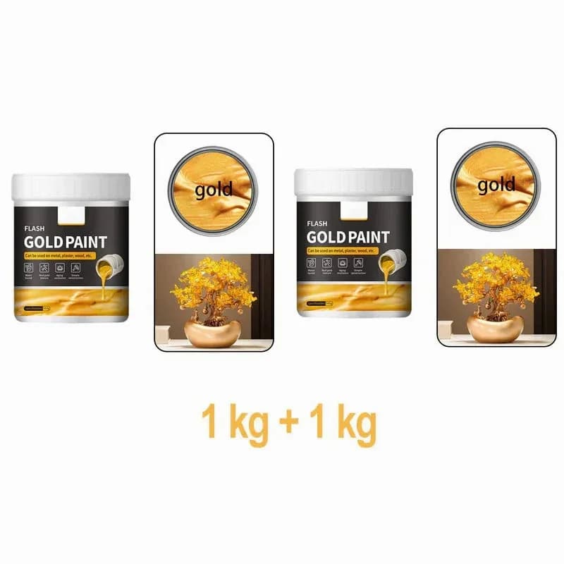 Water-Based Flash Gold Paint for Canvas, Wood & Ceramic - View 14