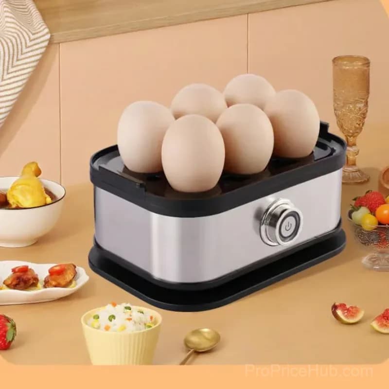 Multifunctional 110V Egg Steamer with Clear Lid, No Opener - View 2