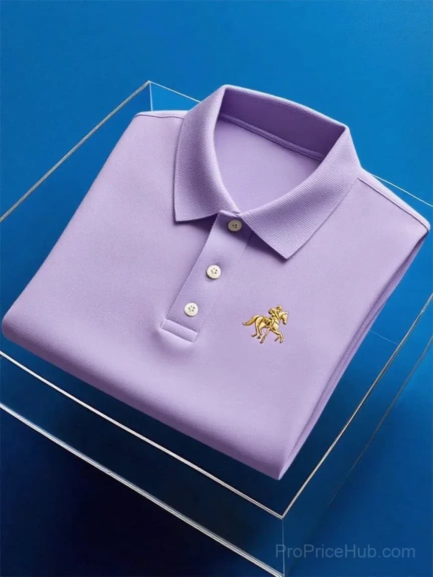 Men's Business Casual Button Short Sleeve Polo Shirt - View 10