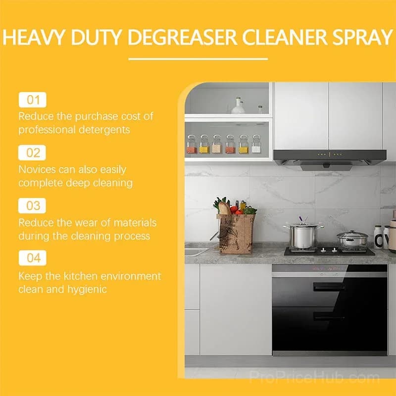 Heavy-Duty Kitchen Degreaser Spray – Rapid Grease Cleaner - View 7