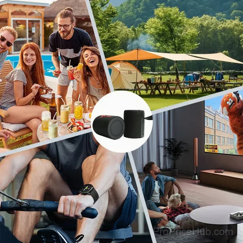 2-in-1 Magnetic Splittable Dual Bluetooth Speaker, Black - View 7