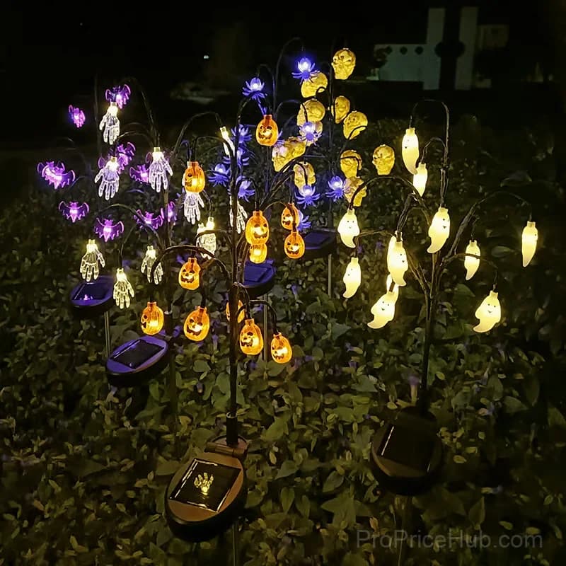Halloween Ghost Solar Ground Stake Lawn Light, 16 LED - View 4