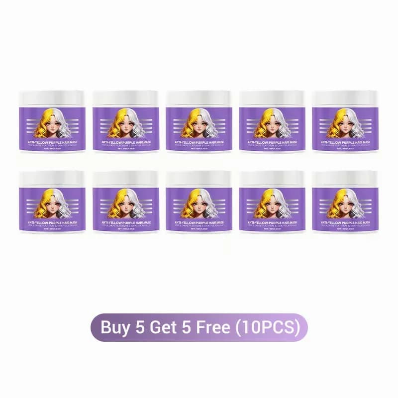 Anti-Yellowing Purple Hair Mask, 100g - View 13