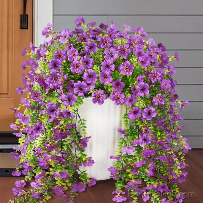 Outdoor Cascading Daisy & Eucalyptus Artificial Flowers, UV Resistant - View 15