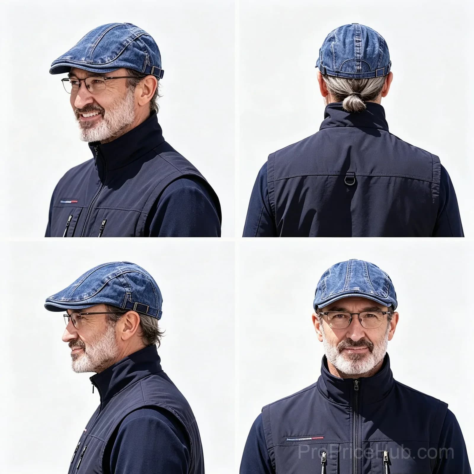 Unisex Vintage Beret Cap - View 5