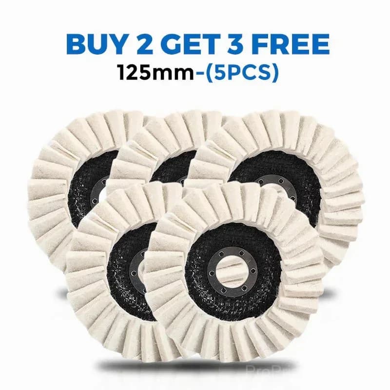 Wool Felt Flap Polishing Disc - 5-Pack (Buy 2 Get 3 Free) - View 14