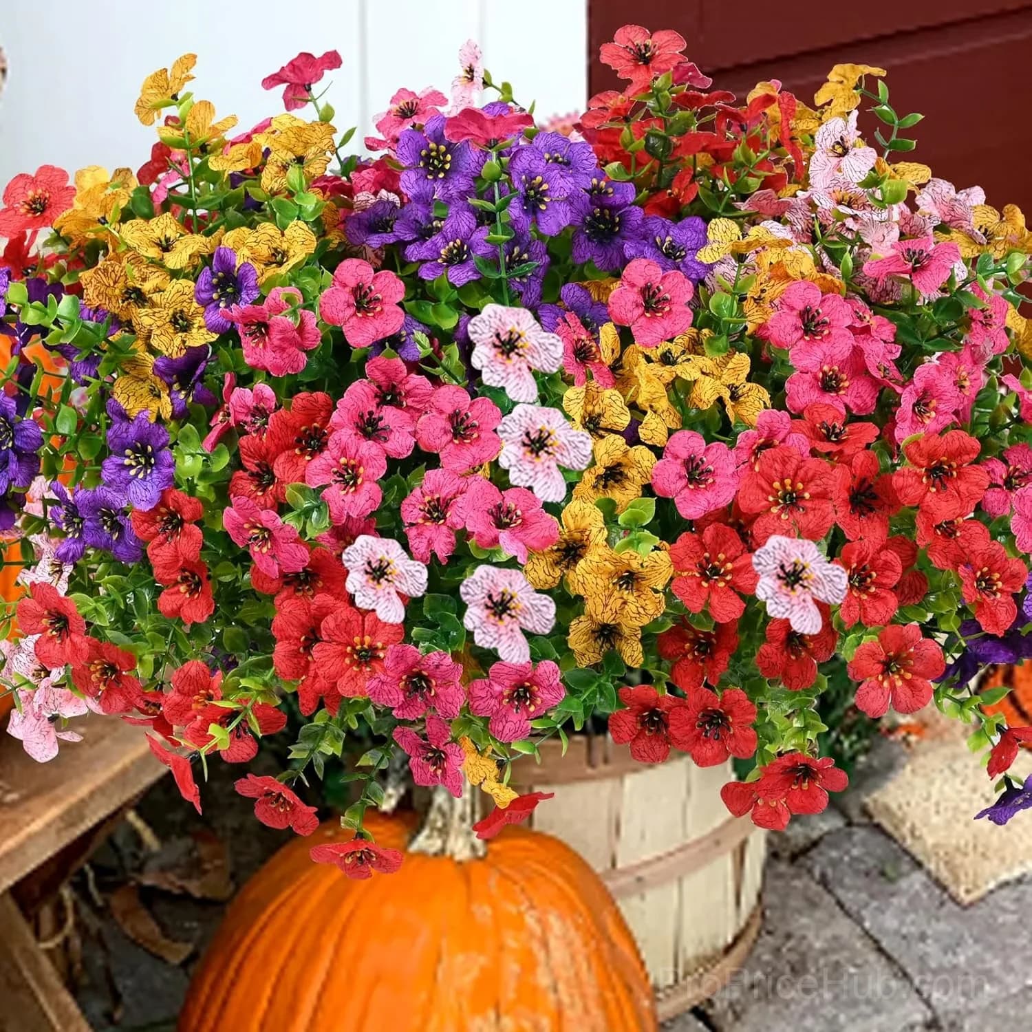 High-Quality Artificial Flowers, 6 Pieces for One Pot, All Colors - View 13