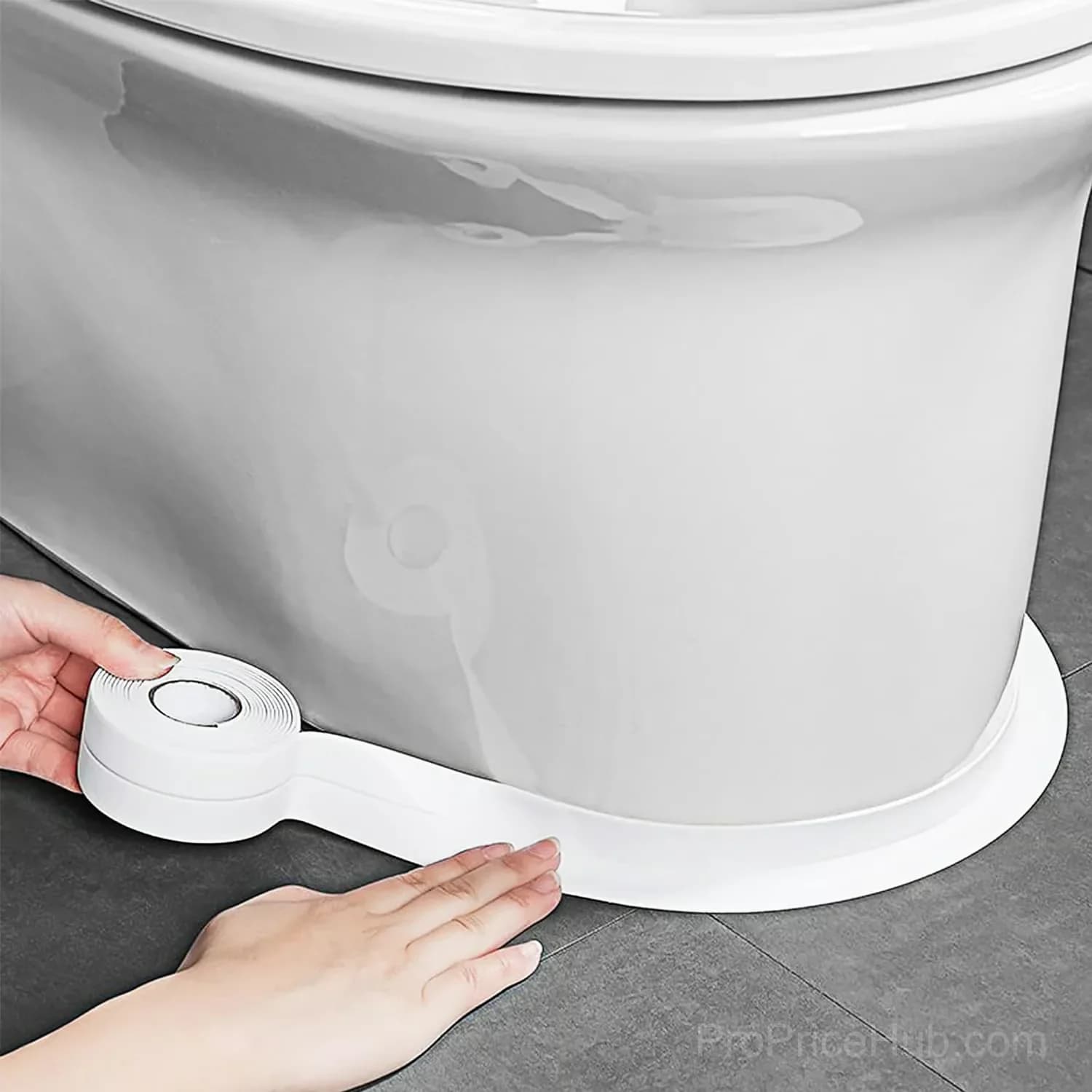 Self-Adhesive Waterproof Sealing Tape, White, 3.2m x 2.2cm - View 2