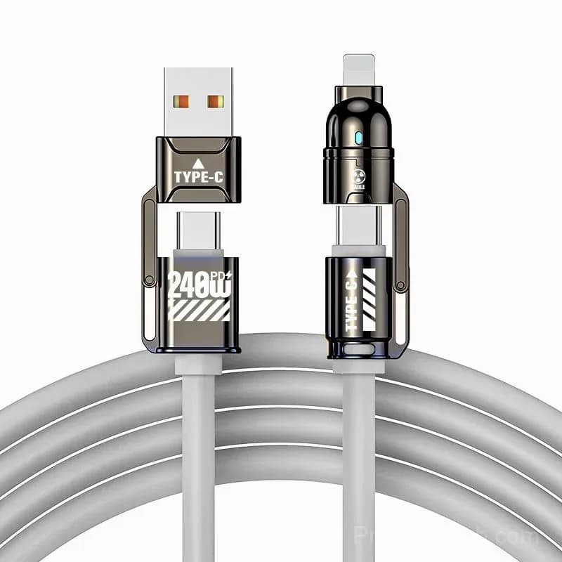 4-in-1 USB Charging Cable, 240W Fast Charging - View 10
