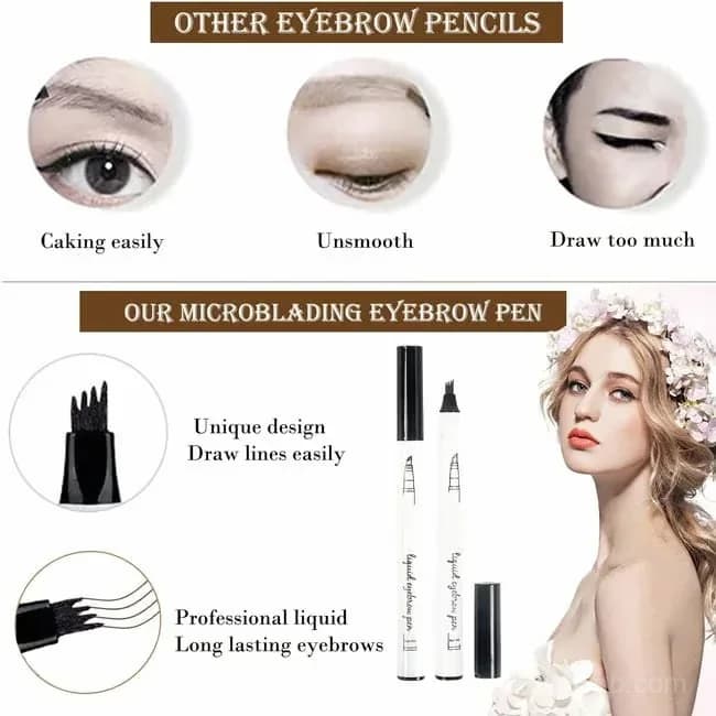 Waterproof Eyebrow Makeup, Chestnut Shade - View 10