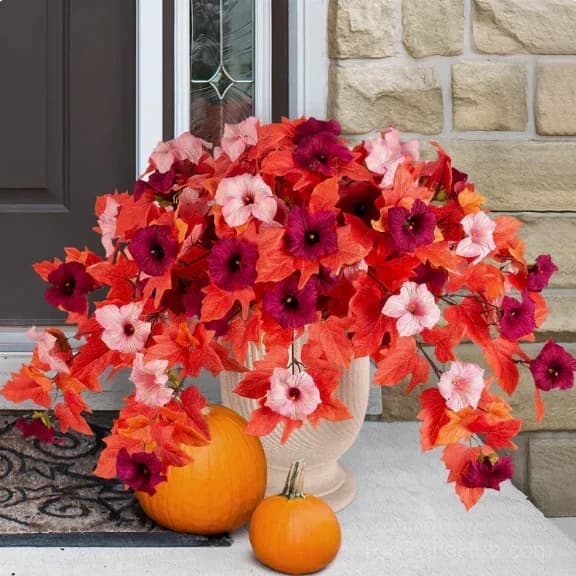 Artificial Fake Petunia Flowers for Outdoor Decoration (2 Pack) - View 16
