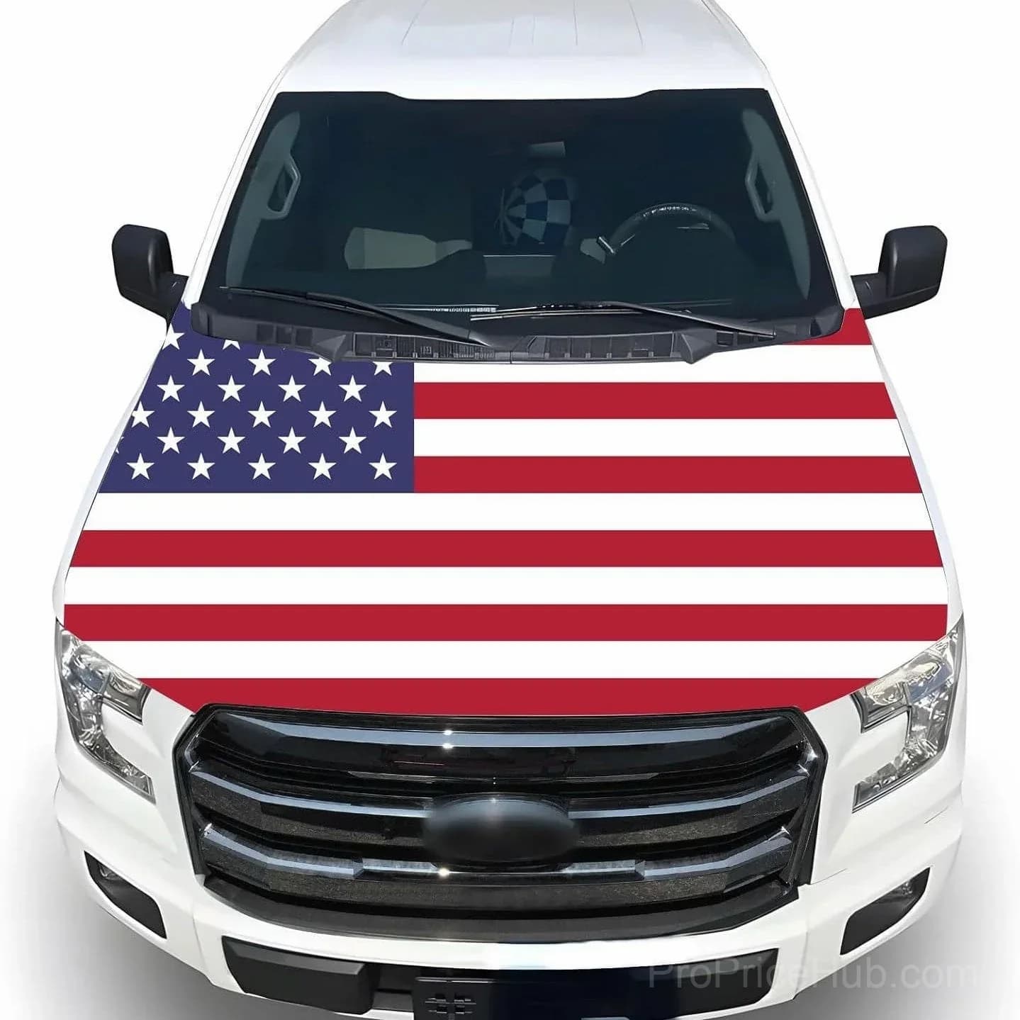 American Car Hood Flag - No Glue No Tools, Install in 1 Minute - View 16