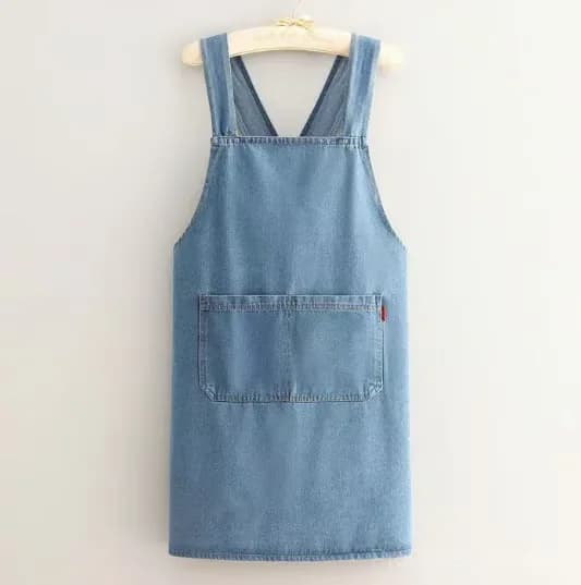 Adult Jour Lightweight Cotton Apron with Pocket & Waist Strap - View 8