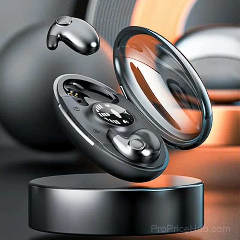 Invisible Sleep Wireless Earphone, IPX5 Waterproof, Black - View 5