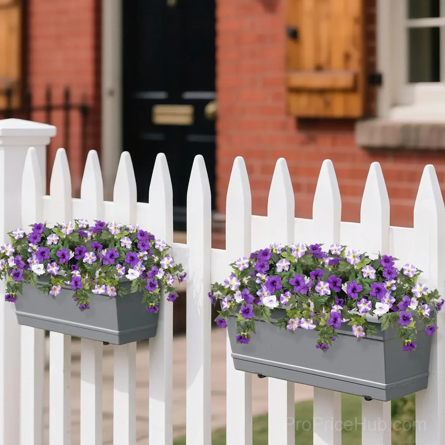Artificial Fake Petunia Flowers for Outdoor Decoration (2 Pack) - View 8