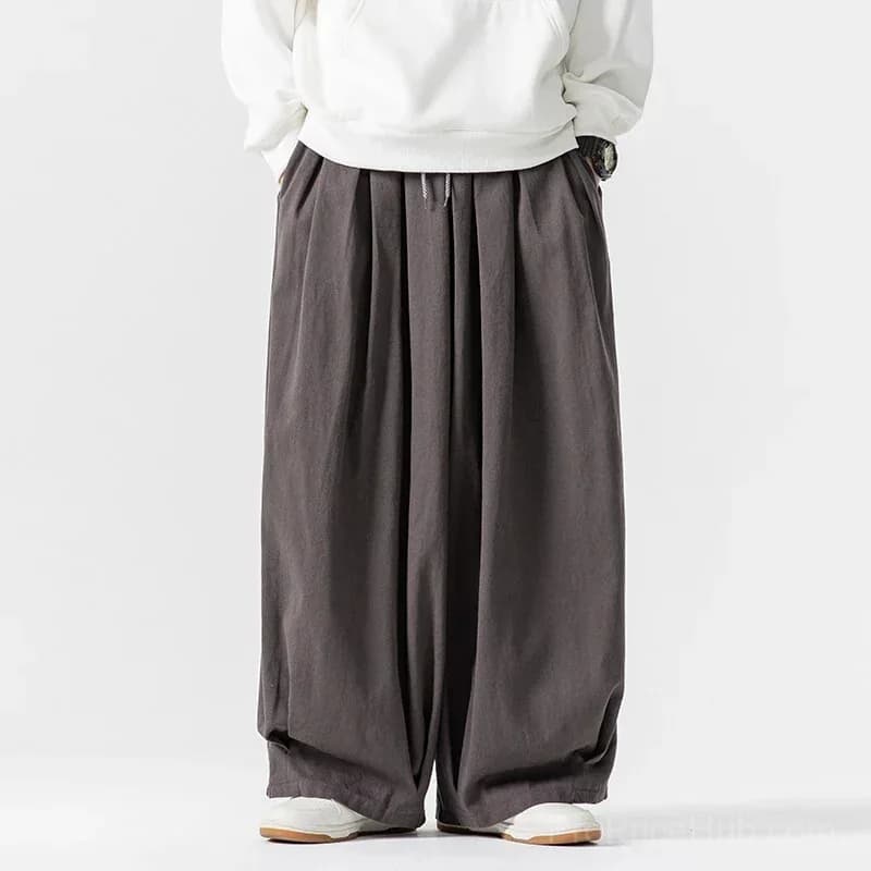 Big & Tall Men's Ultra-Wide Loose Japanese Overalls M-5XL - View 5