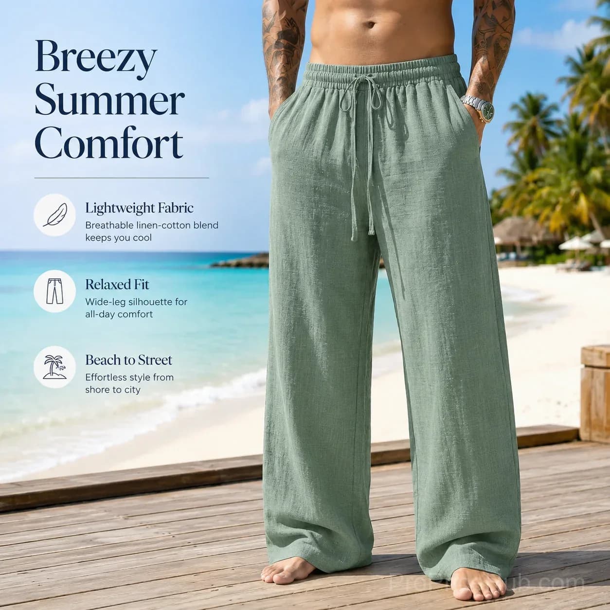Cool & Breathable Summer Pants - View 4