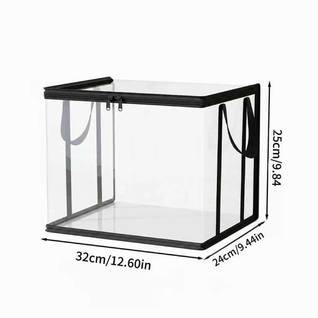 Heavy-Duty Clear PVC Storage Bag, White, 1 Pc - View 4