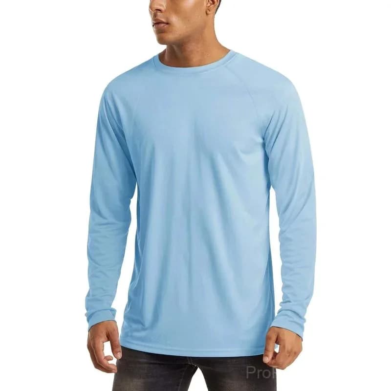 Men's UPF 50+ Long Sleeve Performance Shirt - Quick Dry, Lightweight, Breathable - View 7
