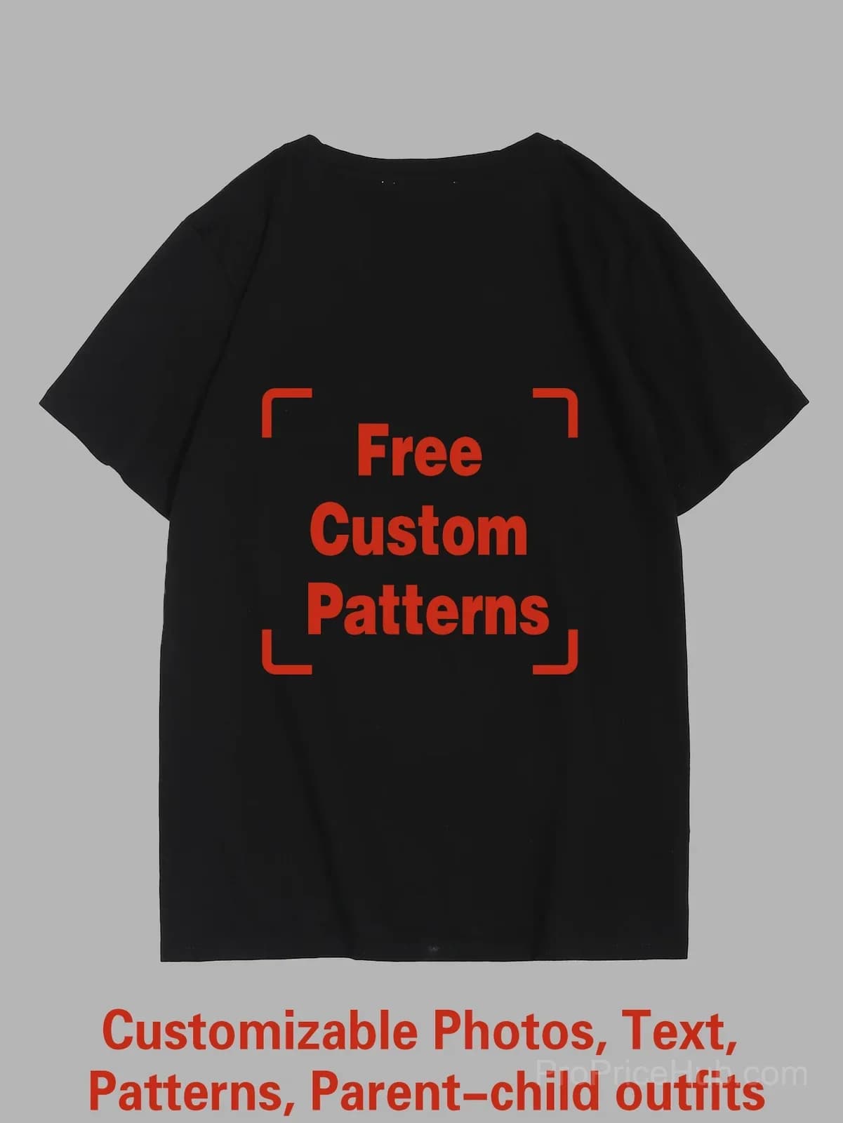Custom Big & Tall T-Shirt – Photo, Text, Logo - View 6